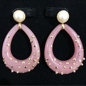 Stella & Dot | 2-in-1 Pearl and Pink Bisou Teardrop Earrings